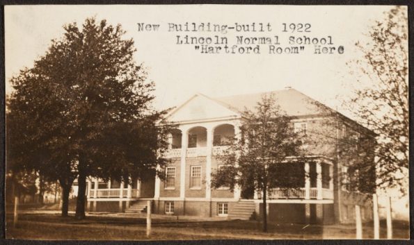 Photo of one of the buildings from the original Lincoln Normal School campus